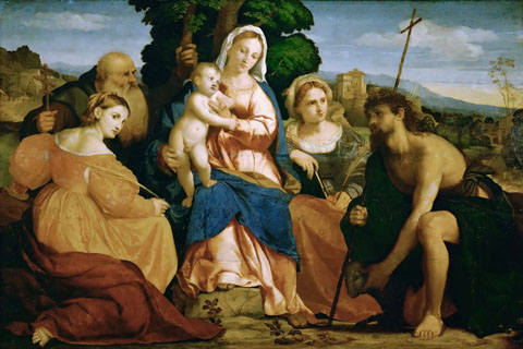 (Jacopo Palma, il vecchio -- The Virgin Mary with Child)