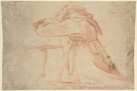 (Annibale Carracci Studies for a Figure of Saint Francis Kneeling in a Three Quarter)