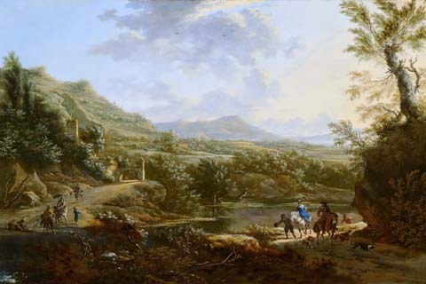 (Frederik de Moucheron, Johannes Lingelbach - Italian Landscape)
