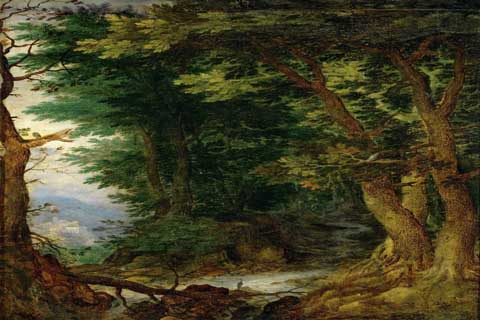(Brueghel, Jan The Elder (1568-1625) -- Лесной пейзаж)