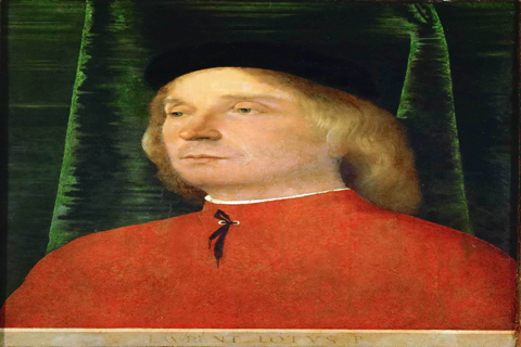 (Lorenzo Lotto -- Young man in a red jacket)GH