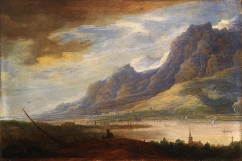 (Frans de Momper Flemish (active Antwerp) 1603-1660 Mountainous Landscape with a River.tif)GH