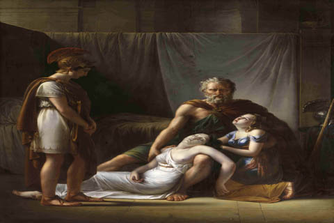 (Francois Joseph Kinsoen - The death of Belisarius' wife)