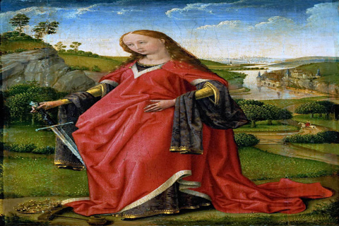 (Rogier van der Weyden -- Saint Catherine of Alexandria)