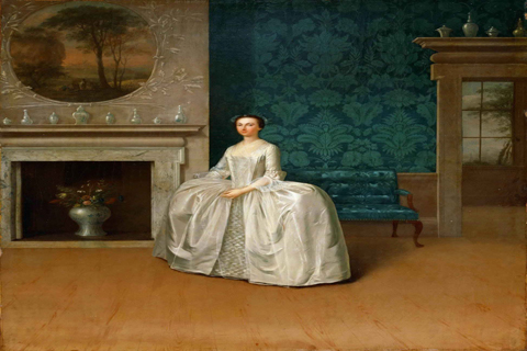 《茱莉安娜·佩恩的肖像》-亚瑟·德维(Arthur Devis English 1712-1787 Portrait of Lady Juliana Penn.tif)