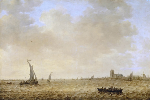 (Jan van Goyen (1596-1656) -- Seascape with View of Dordrecht)