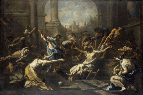 《拉撒路复活》亚历桑德罗·马尼亚斯科(Alessandro Magnasco - The Raising of Lazarus)