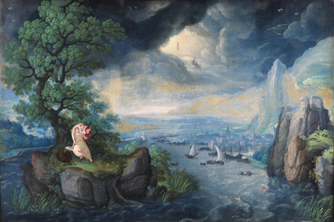 (Hans Bol - Imaginary Landscape with St. John on Patmos)