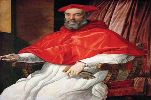 (Jacopino del Conte -- Portrait of a Cardinal)