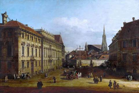 (Bernardo Bellotto (1721-1780) -- Lobkowitzplatz in Vienna)