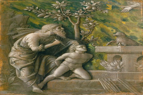 (Andrea Mantegna -- Sacrifice of Isaac)