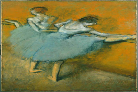 (Edgar Degas (1834–1917)-Dancers at the Barre)