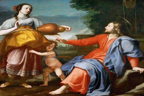 (Lorenzo Lippi -- Christ and the Samaritan woman at the well)