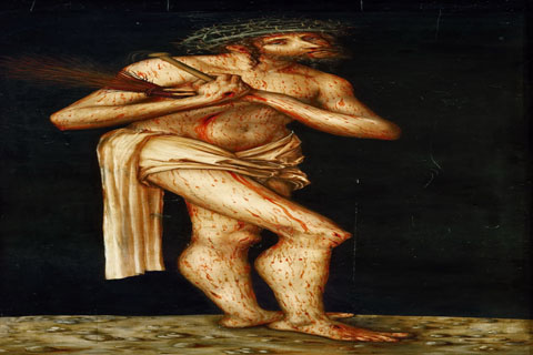 (Lucas Cranach the elder -- Suffering Christ)