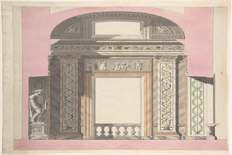 (Anonymous Drawing for an Interior)