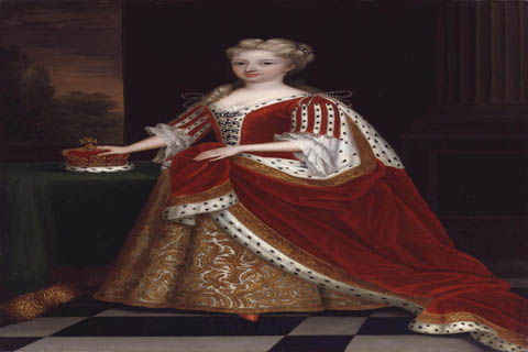 (Caroline Wilhelmina of Brandenburg-Ansbach by Sir Godfrey Kneller, Bt)