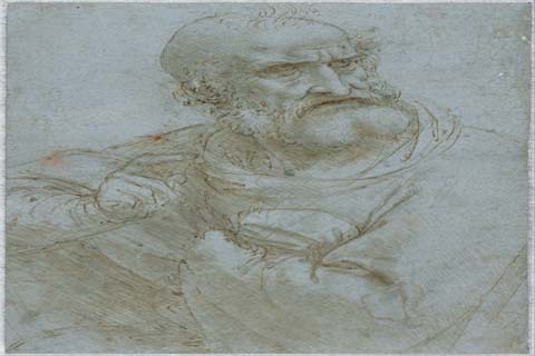 (Leonardo da Vinci (1452–1519)-Half-Length Figure of an Apostle)