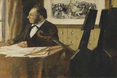 (Edgar Degas The Cellist Pilet)