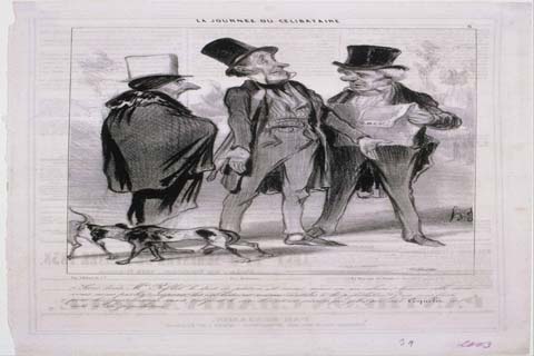 (Honoré Daumier (1808–1879)-La Journee du Célibataire)