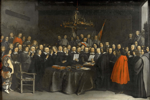 (Borch, Gerard ter (II) -- De be?diging van het vredesverdrag tussen Spanje en de Verenigde Nederlanden in het Raadhuis van Munster, 15 mei 1648.jpeg)