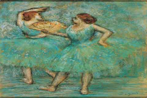 (Edgar Degas (1834–1917)-Two Dancers, c. 1905)