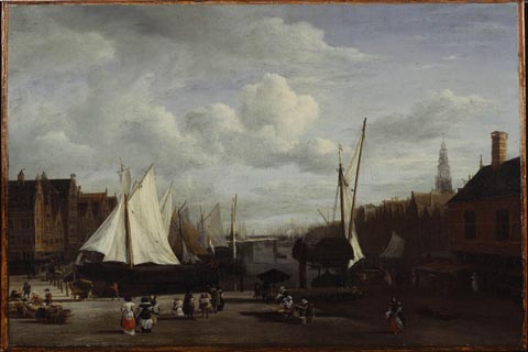 (Jacob van Ruisdael - Quay at Amsterdam, c. 1670)GH