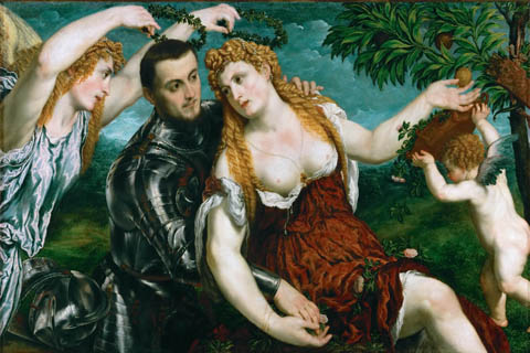 (Paris Bordone (1500-1571) -- Venus, Mars)