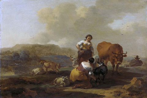 (Berchem Nicolaes Pietersz. Italiaans landschap 1655-1683.jpeg)