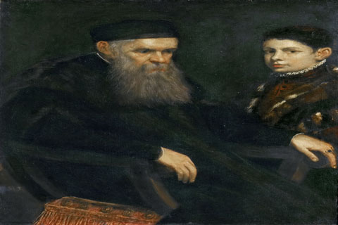 (Jacopo Tintoretto -- Old Man and a Boy)