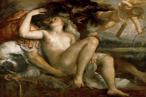 (Titian -- Mars, Venus, and Amor)
