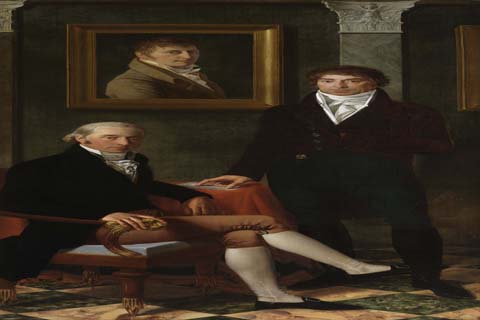 (Joseph Odevaere - Friendship portrait of the artists Francois Wynckelman, Francois van der Donckt and Joseph Odevaere)