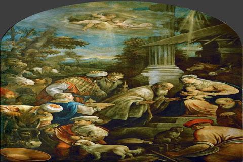 (Francesco Bassano II (1549-1592) -- Adoration of the Magi)GH