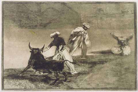 (Francisco Jos¨¦ de Goya (1746 - 1828) (Spanish)-They Play Another with the Cape... from L