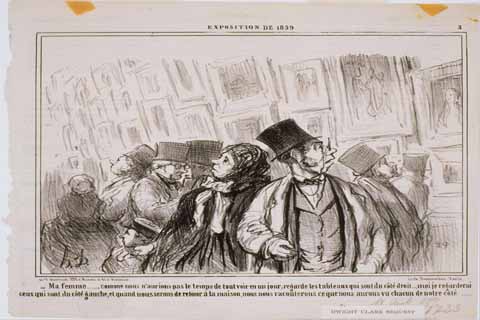 (Honoré Daumier (1808–1879)-Exposition de 1859 Ma Femme…Comme nous n'aurions pas...)