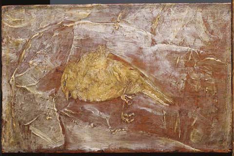 《死了的鸟》-阿尔伯·平卡姆·瑞得(Albert Pinkham Ryder (1847–1917)-Dead Bird)