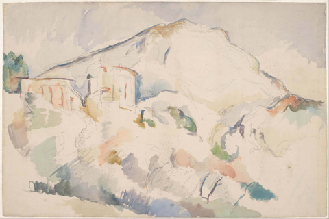 (Paul Cézanne (1839–1906)-Chateau Noir and Mont Sainte-Victoire)