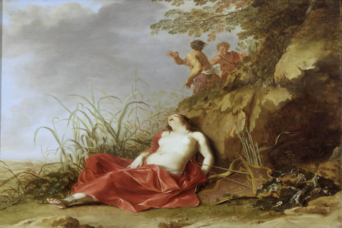 (Dirck van der Lisse - A Hunting Nymph, Asleep)