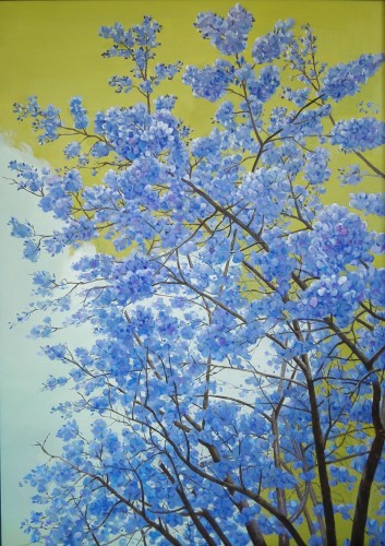 蓝色樱花